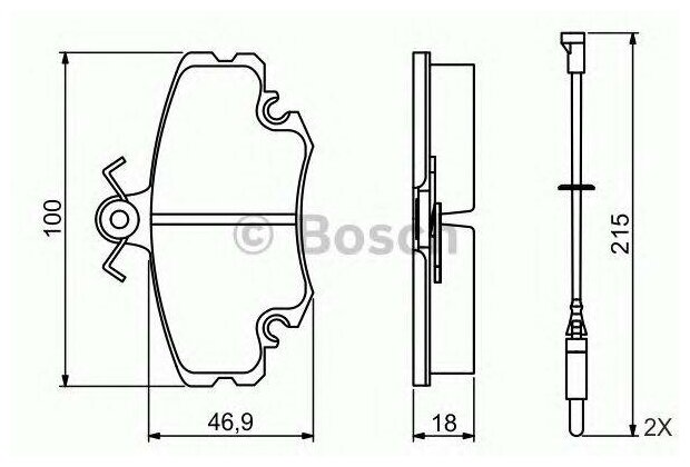 BOSCH колодки тормозные дисковые ПЕР 0986495212