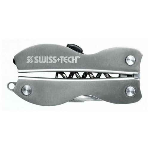 Мультитул (8 инструментов) Swiss Tech Vintage Corkscrew Tool 8-in-1 (подароч. упак), ST33312 мультитул брелок swiss tech key ring multi tool 7 in 1 серебристый