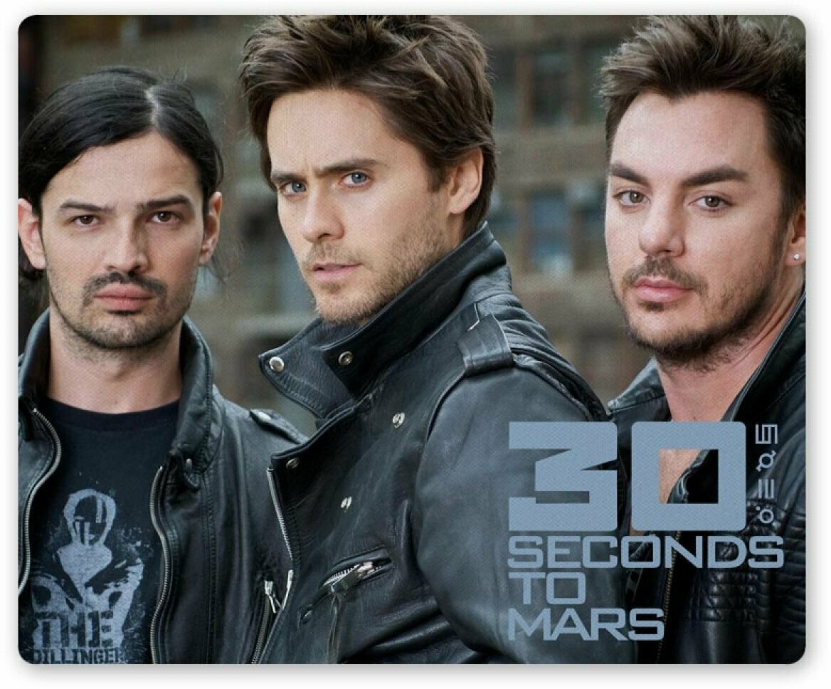 Коврик для мышки прямоугольный 30 Seconds to Mars / 30 секунд до Марса