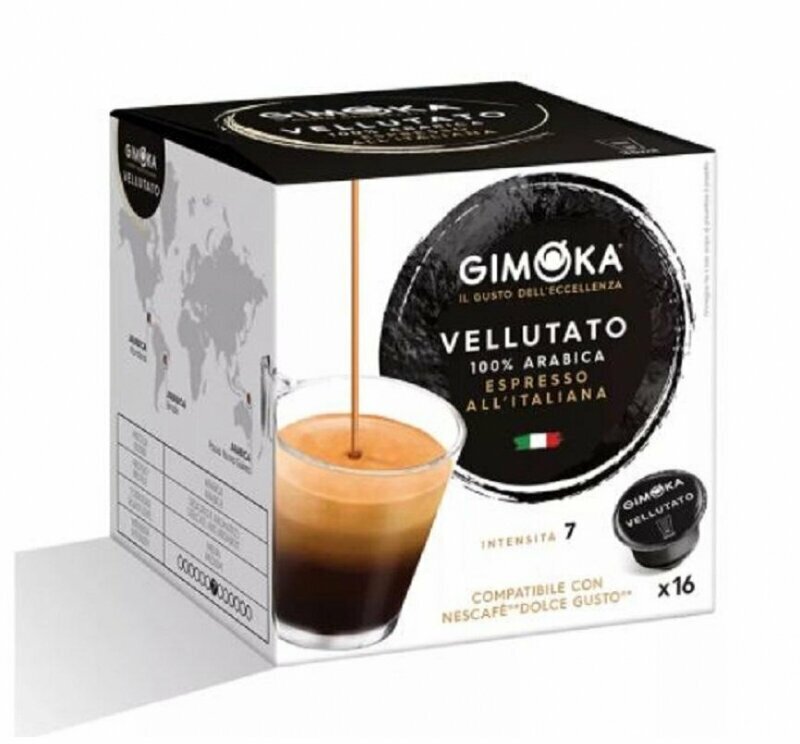 Кофе в капсулах Gimoka Dolce Gusto Espresso Velluato (DG), 16 капсул