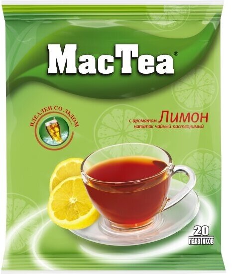 Чай растворимый Mactea со вкусом лимона 20 шт