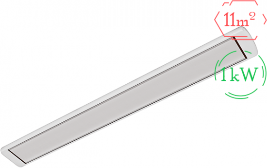 Инфракрасный обогреватель Алмак ИК-11, Цвет Белый