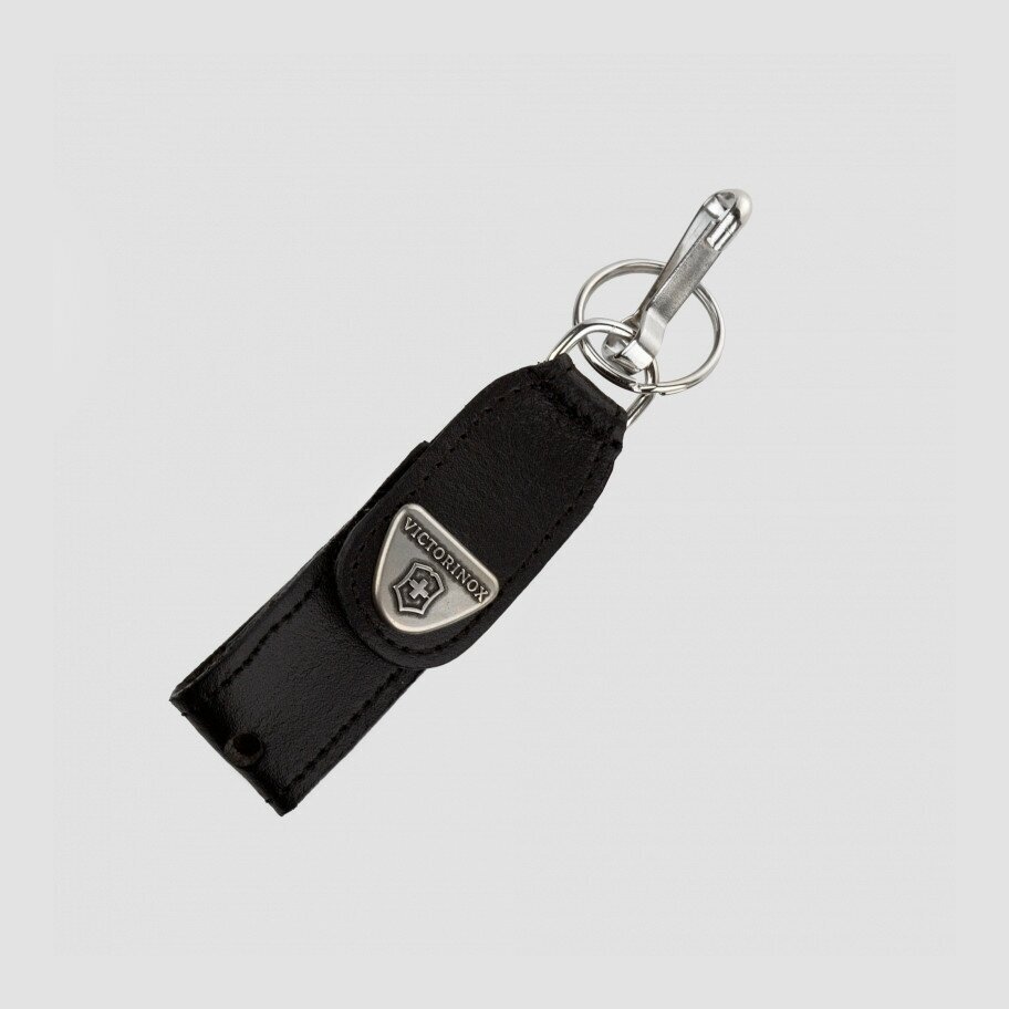 Чехол из нат.кожи Victorinox Leather Hang Case (4.0515) черный с карабином и отверстием для фонарика - фото №10