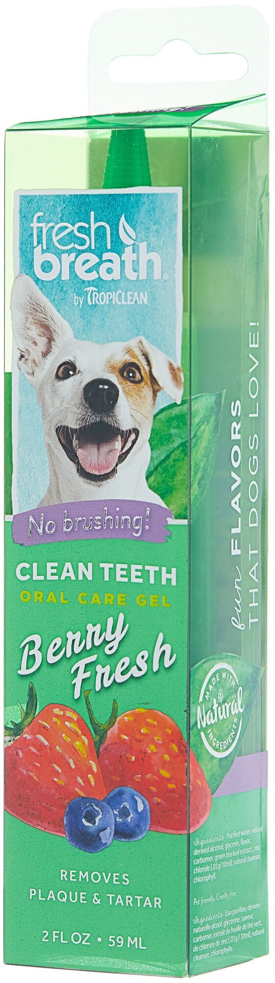 TROPICLEAN FRESH BREATH GEL BERRY FRESH гель для собак для чистки зубов Ягодный (59 мл)