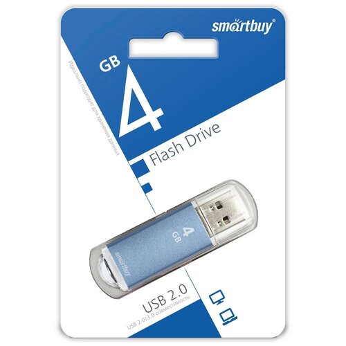 USB 4GB Smart Buy V-Cut синий