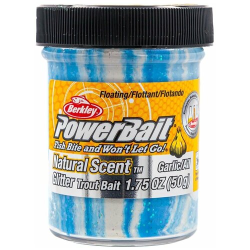 Форелевая паста BERKLEY PowerBait Natural SCENT 50 гр (цв. White/Neon Blue) / Паста Беркли / Всесезонная / Свежая партия / Производство США форелевая паста berkley powerbait natural scent 50 гр цв white neon blue паста беркли всесезонная свежая партия производство сша