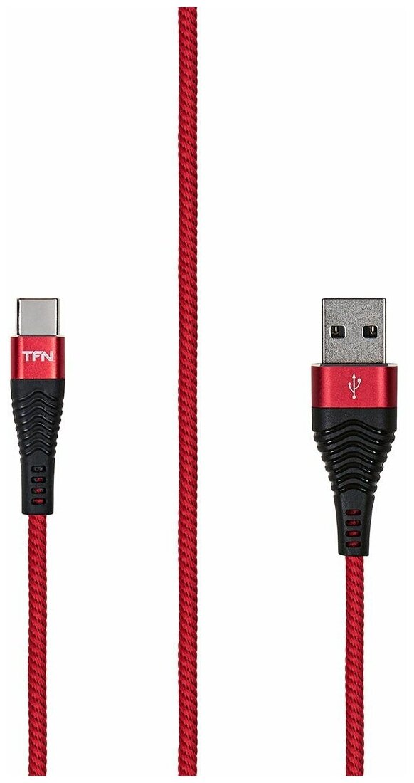 TFN кабель TypeC forza 1.0m red-black