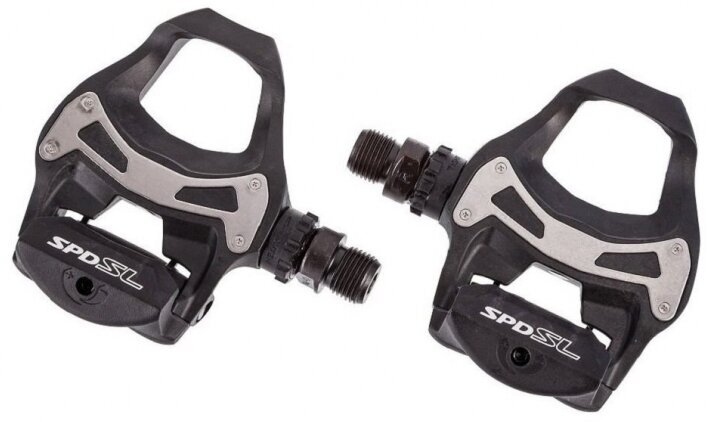 SHIMANO Педали R550, б/отражат, с шипами, черный, инд. уп (EPDR550L)