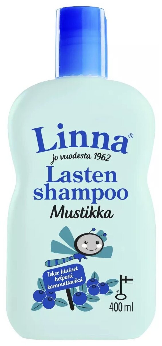 Linna Детский шампунь Lasten shampoo 400 мл Mustikka