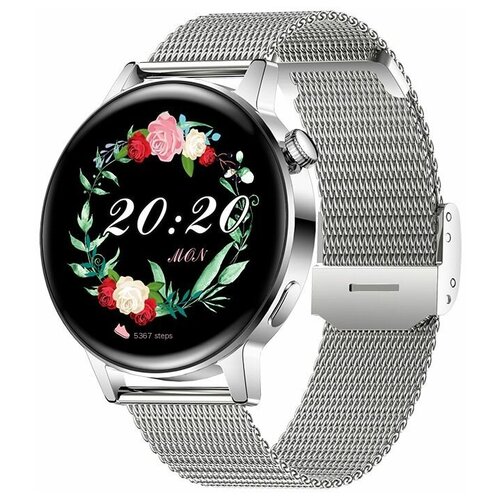 Умные наручные смарт часы Smart watch M S Classic-IPO05081622G3Pro SilverСеребро спортивный фитнес браслет 398000₽