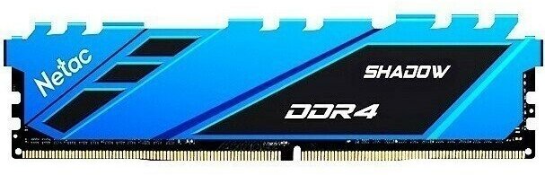 Оперативная память 16Gb DDR4 2666MHz Netac Shadow Blue (NTSDD4P26SP-16B)