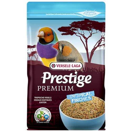 Versele-Laga корм Prestige PREMIUM Tropical finches для экзотических птиц, 800 г versele laga nutribird корм для ручного вскармливания всех птенцов a21 800 г