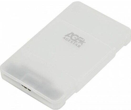 Внешний корпус для HDD Agestar 3UBCP1-6G 2.5" пластик белый (3UBCP1-6G WHITE)