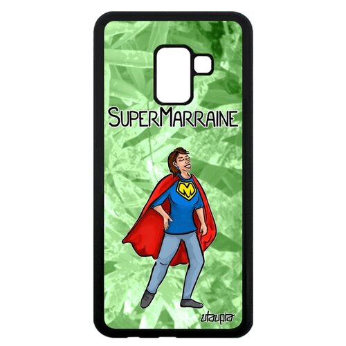 фото Чехол на мобильный galaxy a8 2018, "суперкрестная" шутка мама utaupia