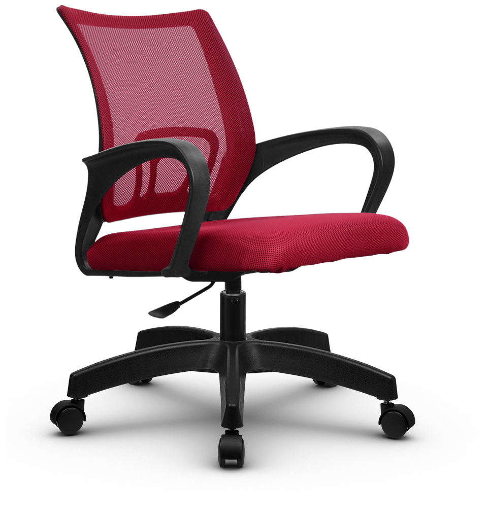 Компьютерное кресло METTA SU-CS-9P офисное, обивка: текстиль, цвет: красный - фотография № 1