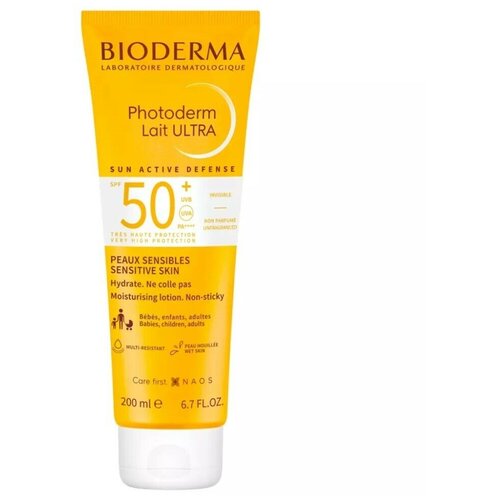 Купить Молочко солнцезащитное для чувствительной кожи SPF50+ Ultra Photoderm Bioderma/Биодерма 200мл, NAOS, Bioderma
