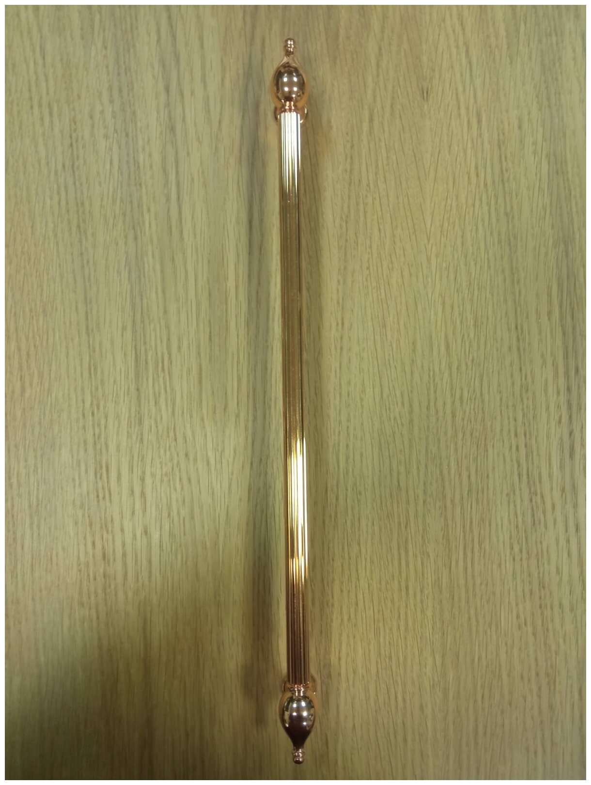 Ручка скоба современная классика, глянцевое золото 320 мм - фотография № 3