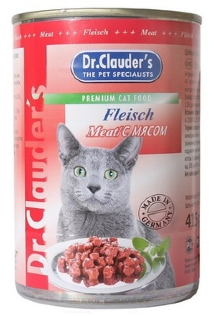 Влажный корм для кошек Dr.Clauders с мясом 415г - фото №4