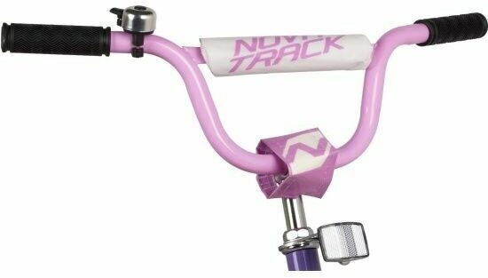 Велосипед NOVATRACK 16" VECTOR фиолетовый, тормоз нож, крылья и багажник хром, полная защ. цепи