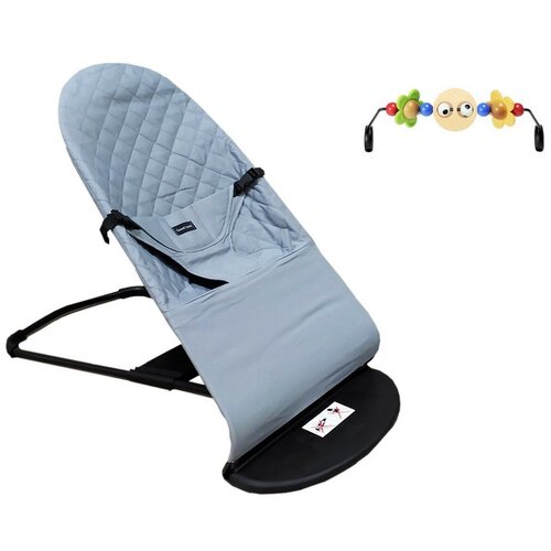 фото Шезлонг детский 0+ baby balance chair (серый) denlive