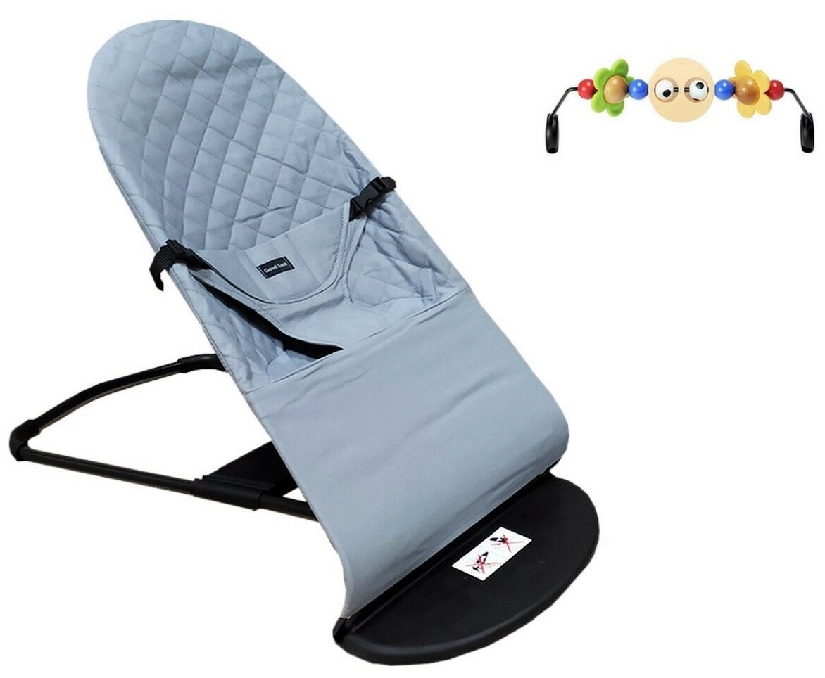Шезлонг для новорожденных Baby Balance Chair (Серый)