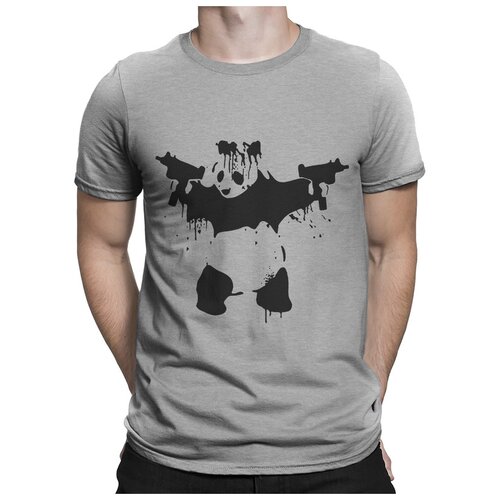 фото Футболка dream shirts гангста панда мужская 3xl серая