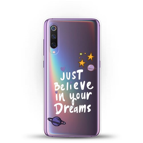 фото Силиконовый чехол just believe на xiaomi mi 9 andy & paul