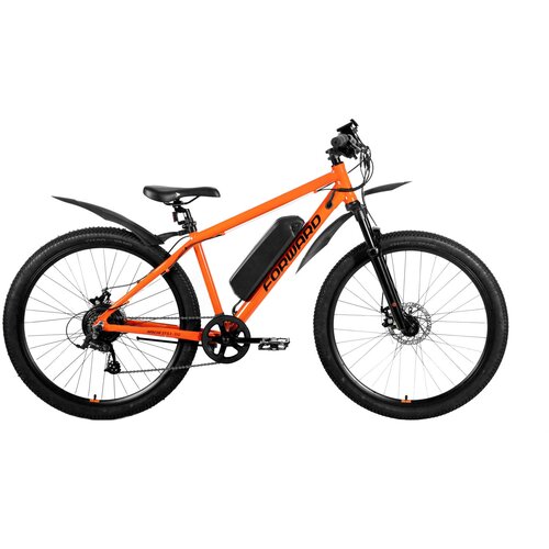 Электровелосипед Forward Apache E-500 29 2022 21 Оранжево-черный 180-190 см 8440000₽