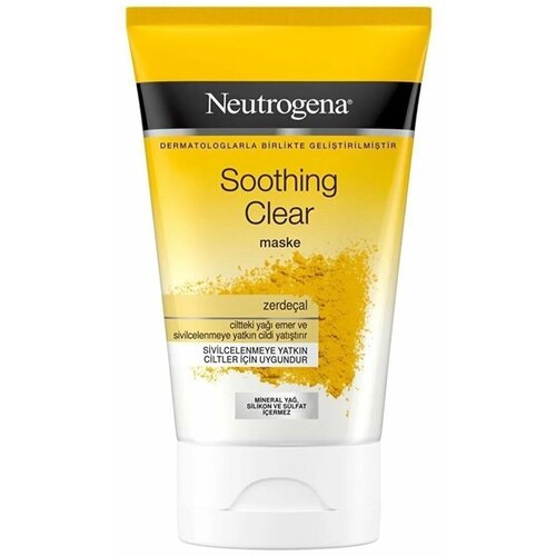 Neutrogena Soothing Clear, Маска лица успокаивающая с кукурмой, 50 мл