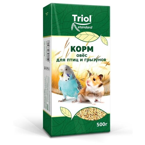 Triol корм Standard овёс для птиц и грызунов, 500 г