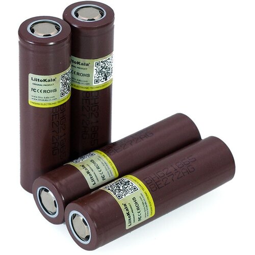MELT Комплект аккумуляторов - 4 штуки HG2 18650 Li-ion 37В 3000mAh Высокотоковый 1600₽