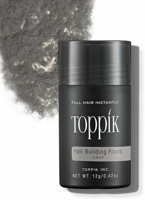 Загуститель для редких волос Toppik седой цвет (GRAY)-12гр.
