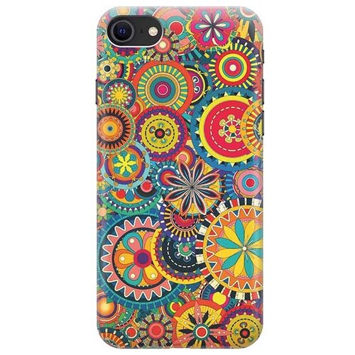 фото Чехол - накладка artcolor для apple iphone 7 / 8 / se (2020) с принтом "яркий узор" re:pa