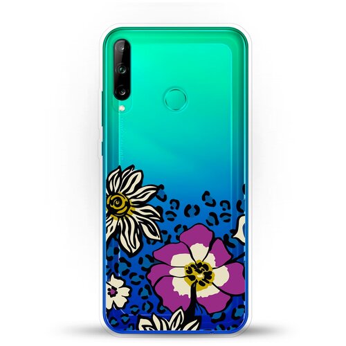 фото Силиконовый чехол цветы с узором на huawei p40 lite e andy & paul