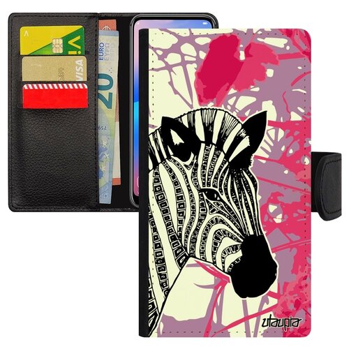 фото Чехол-книжка на мобильный iphone xs, "зебра" африка horse utaupia