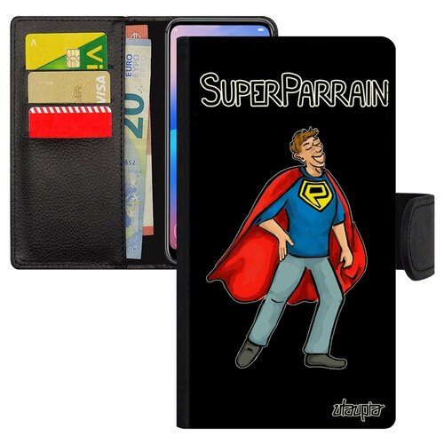 фото Чехол книжка на телефон iphone 8 plus, "суперкрестный" шутка отец utaupia