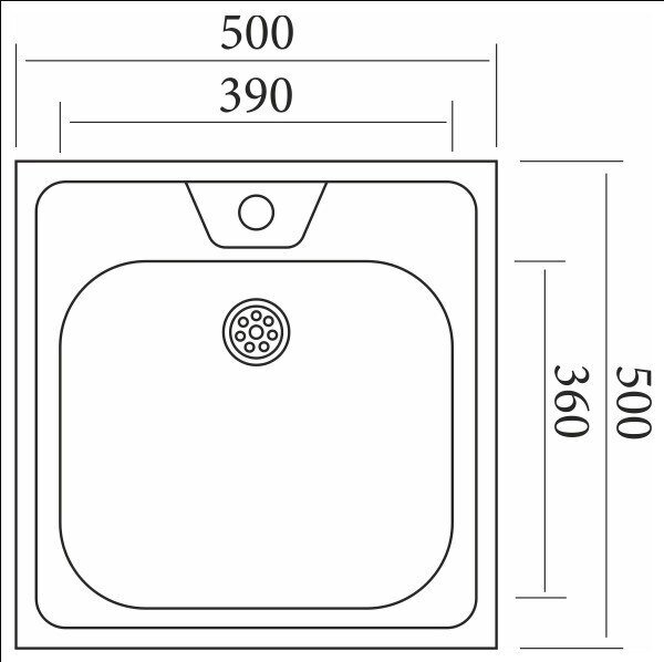 Тумба под раковину 50x43,6x82 для кухни с мойкой 50x50 (0,4мм), венге - фотография № 7