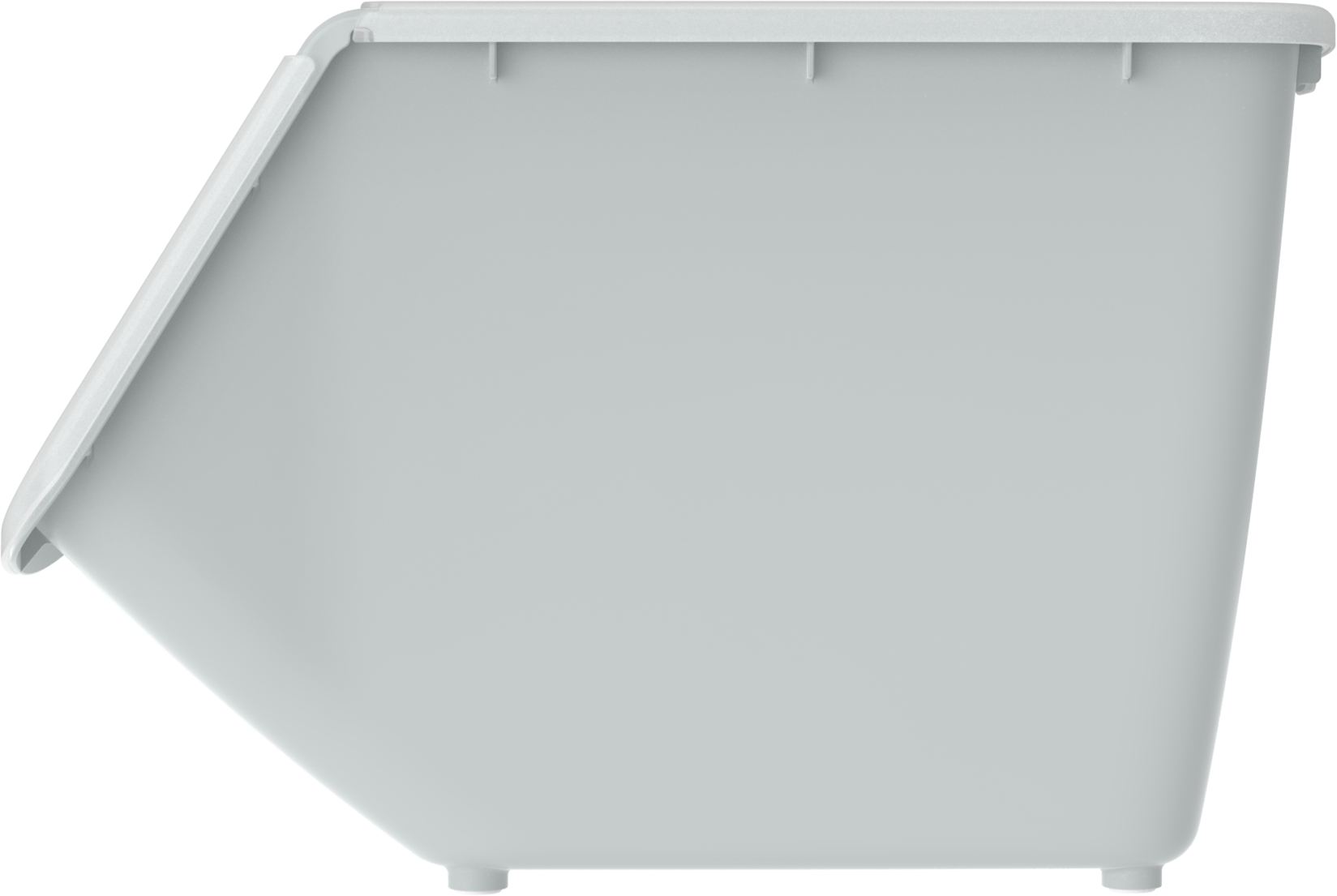 Контейнер универсальный с откидной крышкой 10,5л серый - фотография № 3