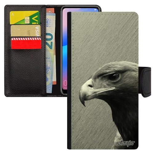 фото Чехол книжка на мобильный p30 lite, "орел" ястреб небо utaupia