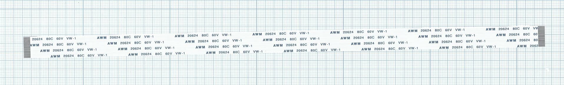 Шлейф универсальный 24pin шаг 0.8мм длина 30см