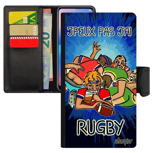 фото Чехол-книжка на мобильный apple iphone 7, "не могу - у меня регби!" шутка пародия utaupia