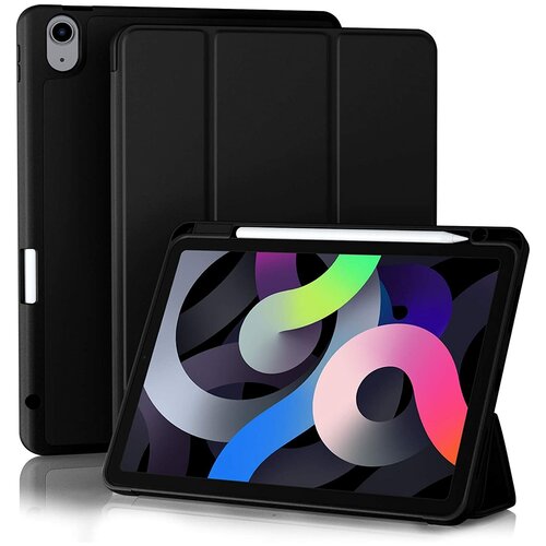 Чехол для планшета Apple iPad Air 4 (2020) / iPad Air 5 (2022) с местом для стилуса, чёрный