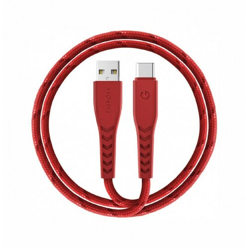 Кабель EnergEA NyloFlex USB-A to USB-C 5A 1.5 м, цвет Красный (CBL-NFAC5U-RED150)