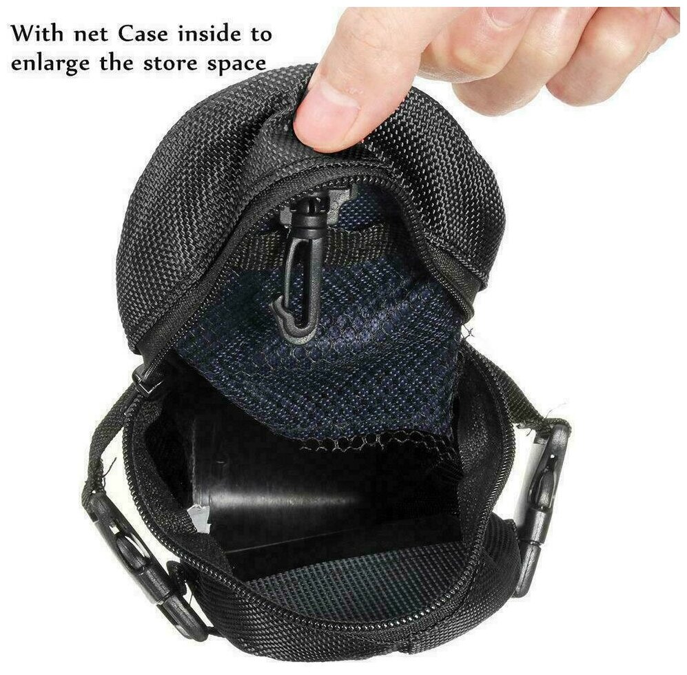 Подседельная велосипедная сумка с рефлектором синяя — фото 1