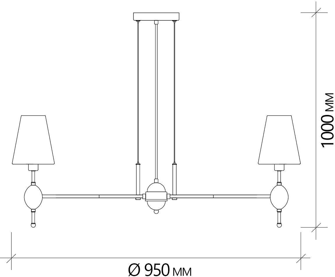 Подвесная люстра Escada 2106/10S E14*40W Nickel - фото №7