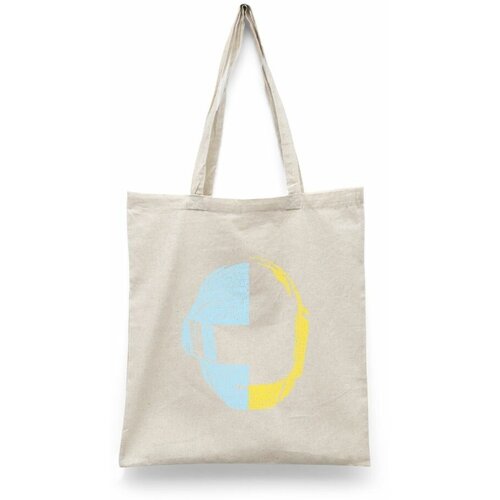 фото Сумка-шоппер унисекс каждому своё "daft punk/дафт панк" черная