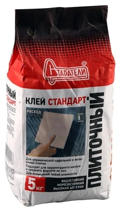 Клей Для Плитки И Камня Клей плиточный "стандарт" 5кг Старатели