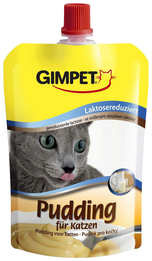 GimCat Pudding with calcium Пуддинг, кошачье лакомство обогащенное кальцием, 150 г - фотография № 2