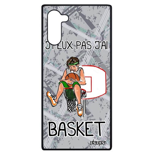 фото Чехол для телефонов galaxy note 10, "не могу - у меня баскетбол!" юмор комикс utaupia