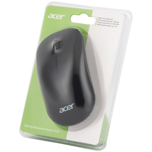 Мышь Acer OMR130, беспроводная, USB, черный